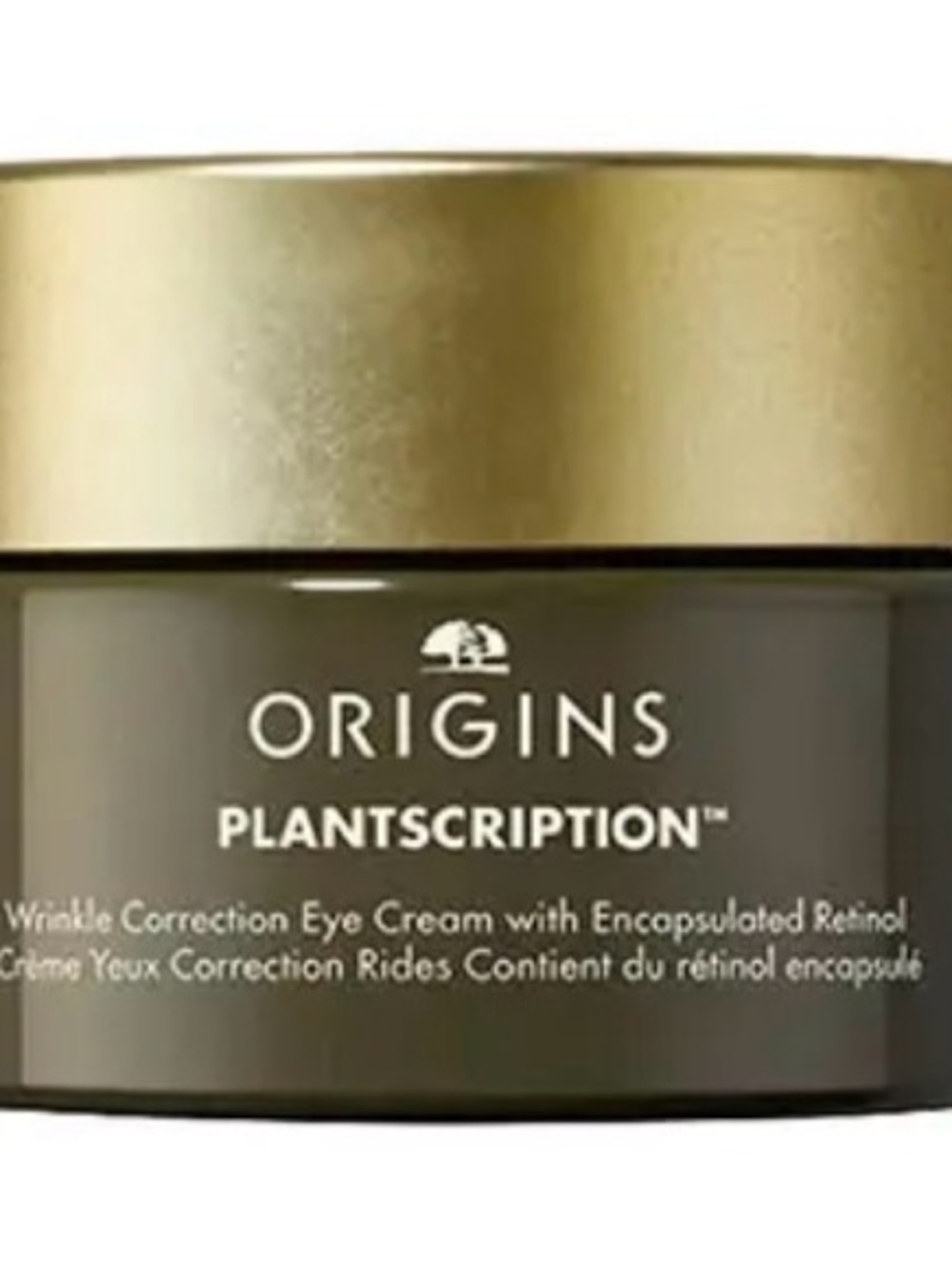 Origins Plantscription Eye Cream - Gold and Dark Olive Jar